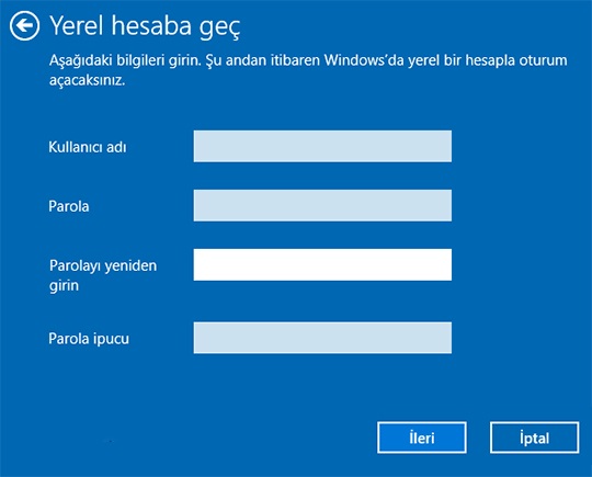 Windows 10’da Microsoft Hesabı Nasıl Kaldırılır